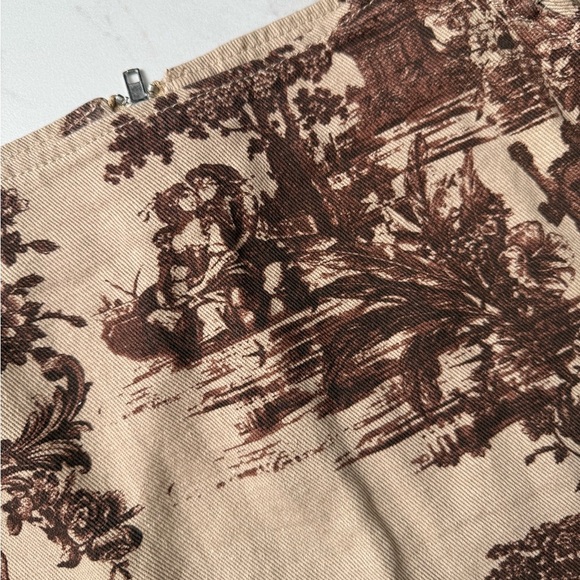 PRETTY LITTLE THING renaissance tapestry lace up corset denim mini skirt - Picture 2 of 8